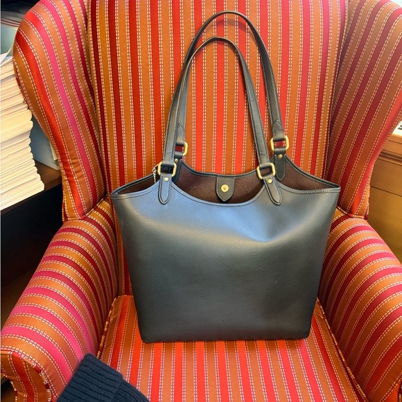 Coach Black Leather Day Tote Bag - Picture 6 of 7